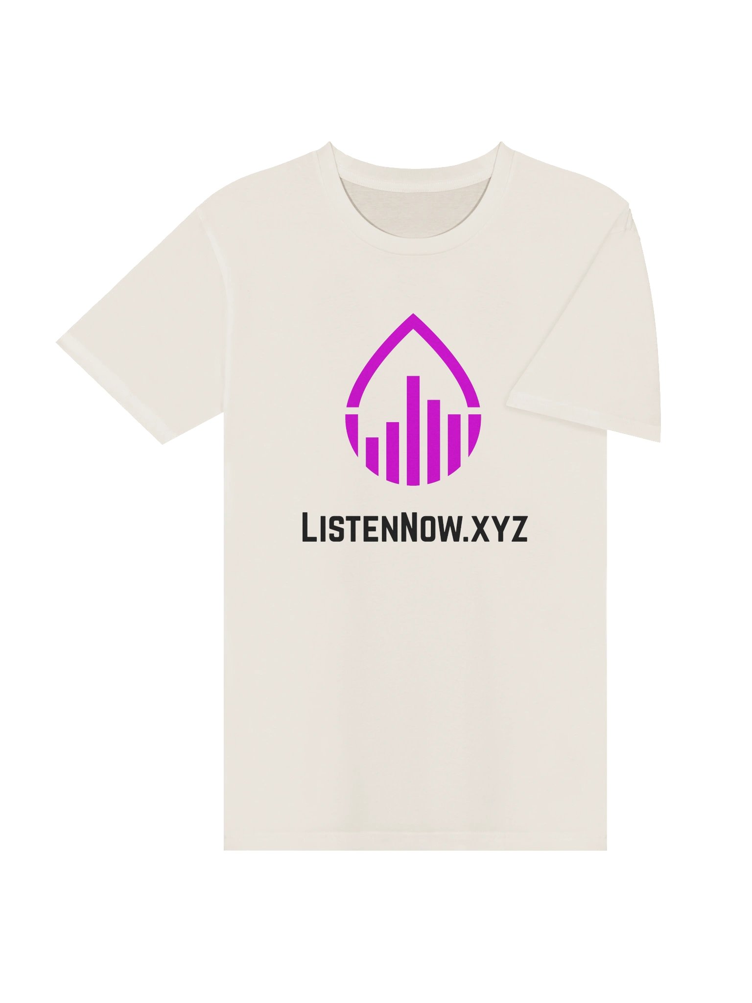 ListenNow.xyz Center Logo T-shirt (light shirts) product image (4)