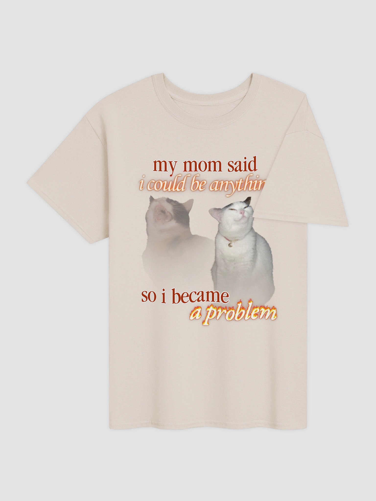 I became a problem cat T-shirt product image (4)