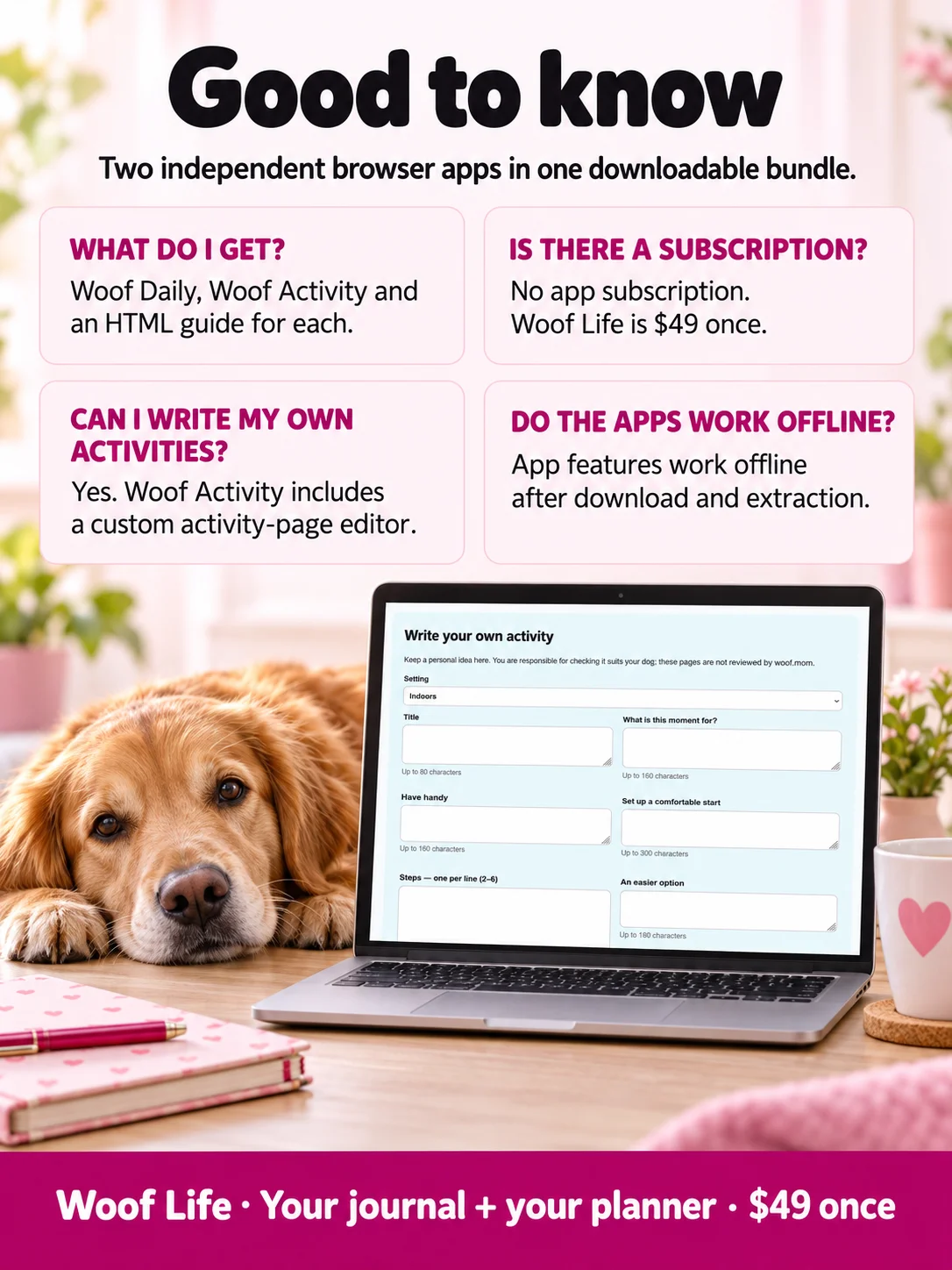Woof Life: Dog-Care Journal + Activity Planner product image (9)