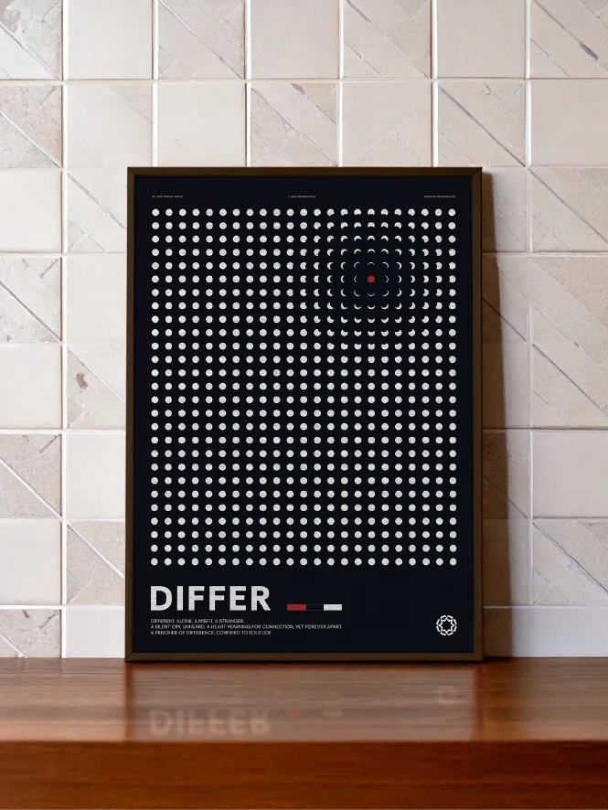Dot : Differ — Minimalist Digital Print for Modern Interior product image (1)