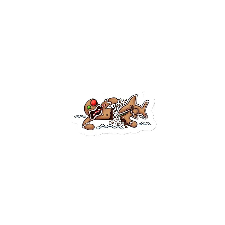 Gingerbread Shark Attack Magnet product image (1)