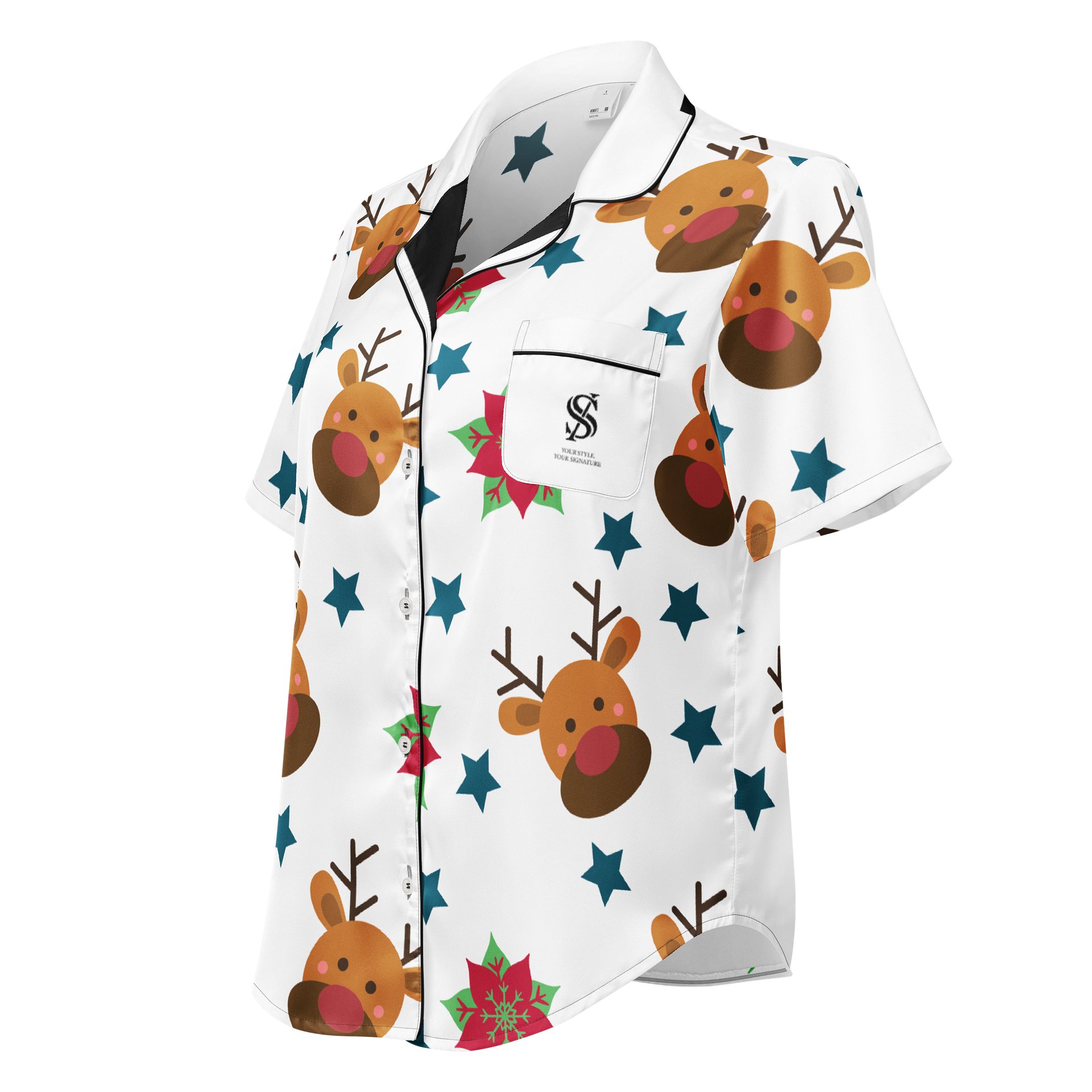 All-Over Print Women’s Pajama Top product image (1)