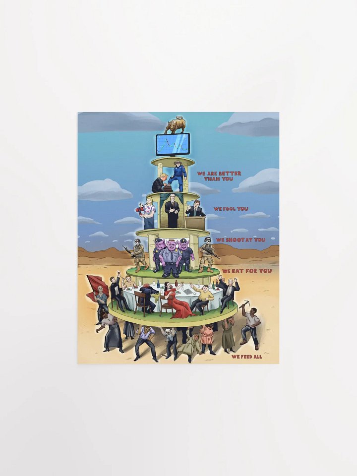Capitalist Pyramid - 2024 edition Poster product image (1)