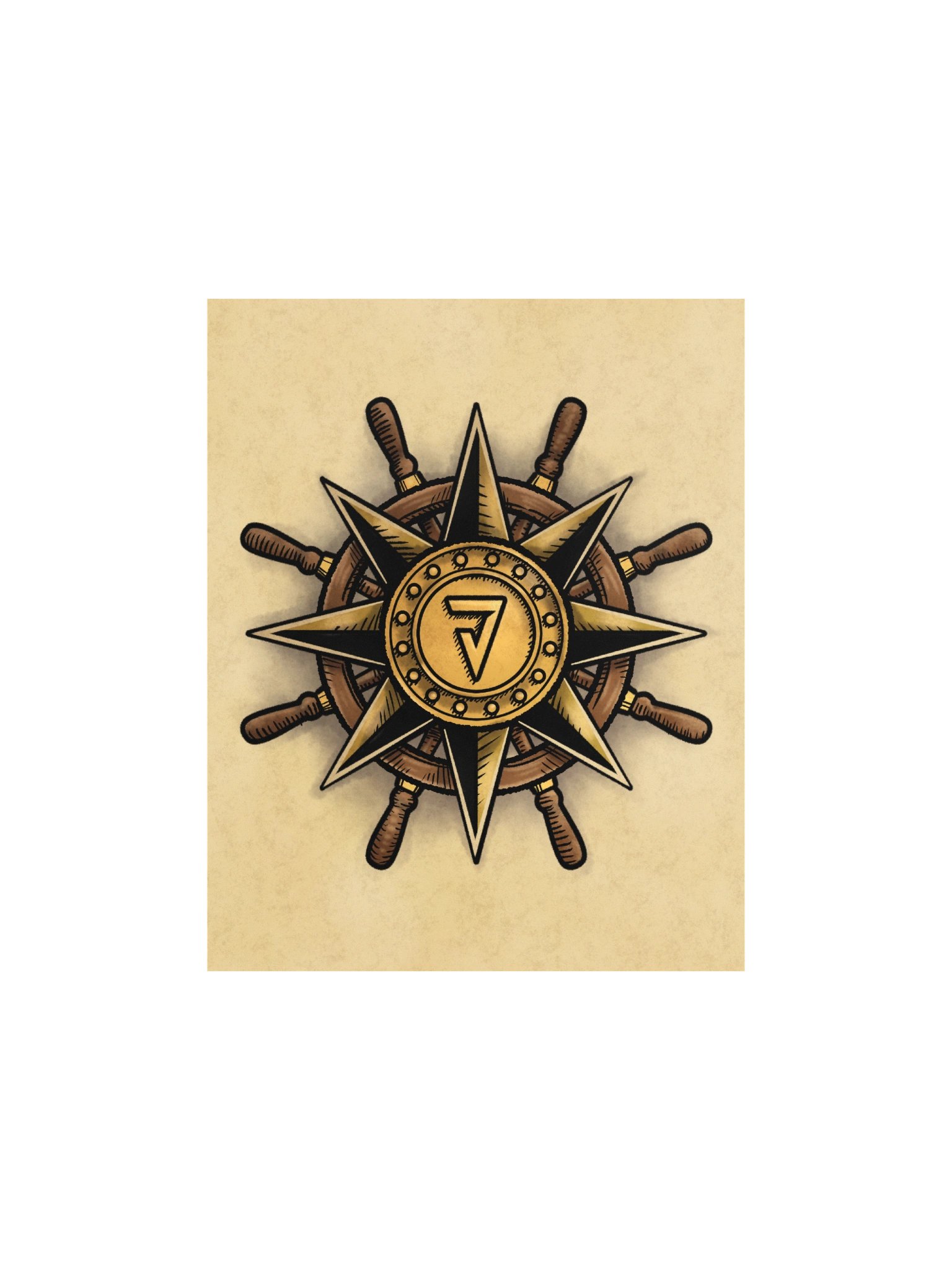 Jevination Compass Rose Poster! (Small Size) product image (1)