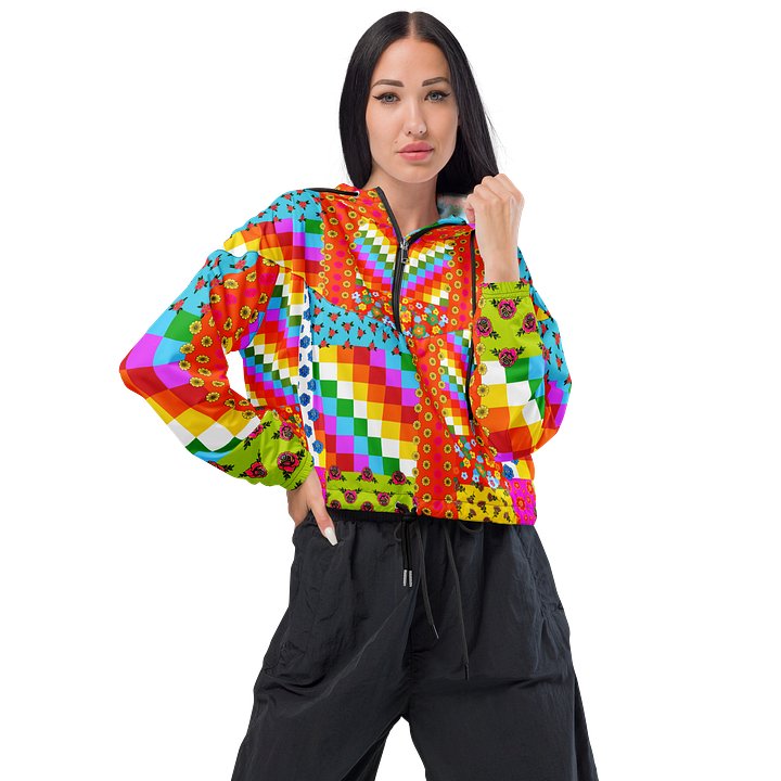 Wipala Flor Cropped Windbreaker product image (1)