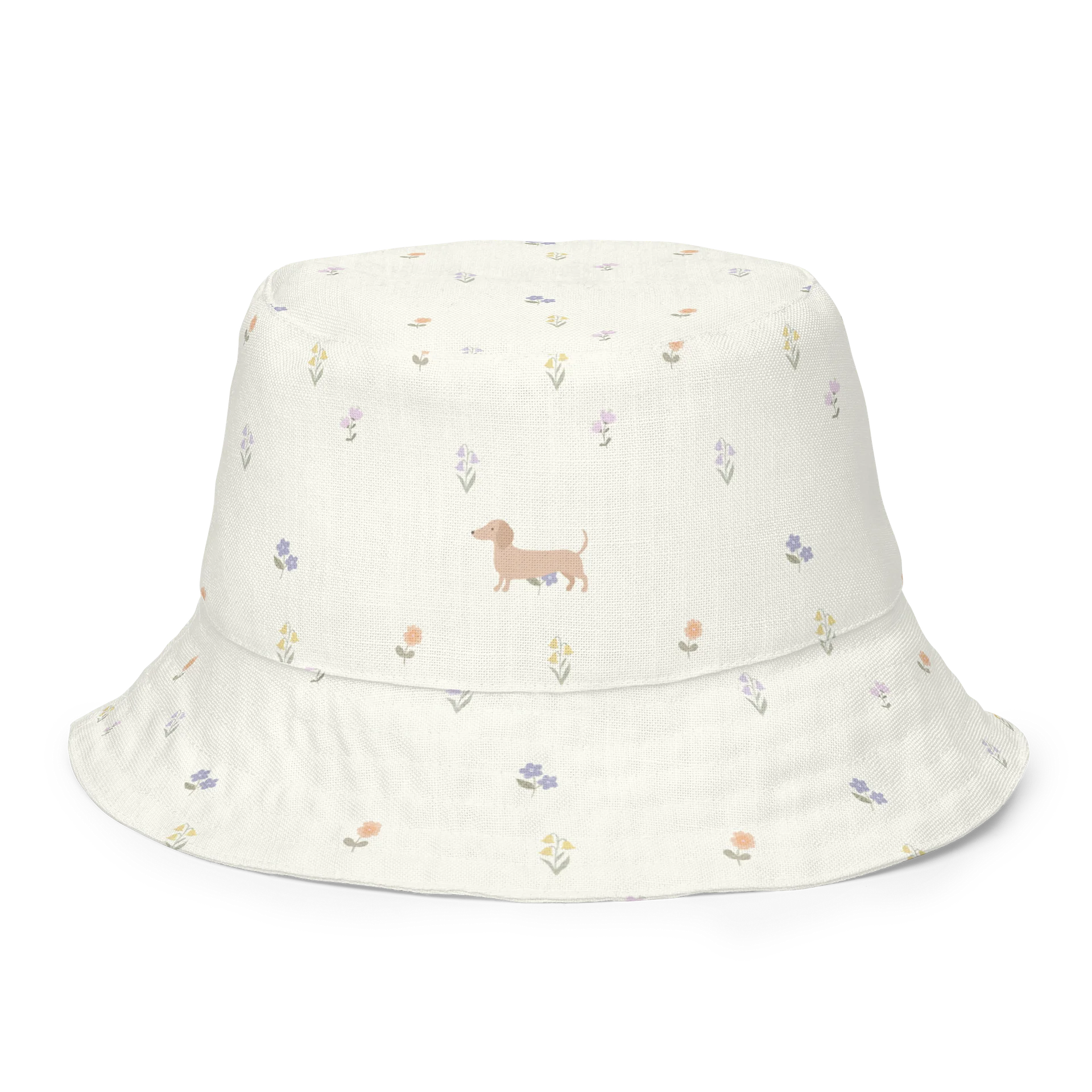 Cute Dachshound Wiener Dog Reversible Bucket Hat product image (2)