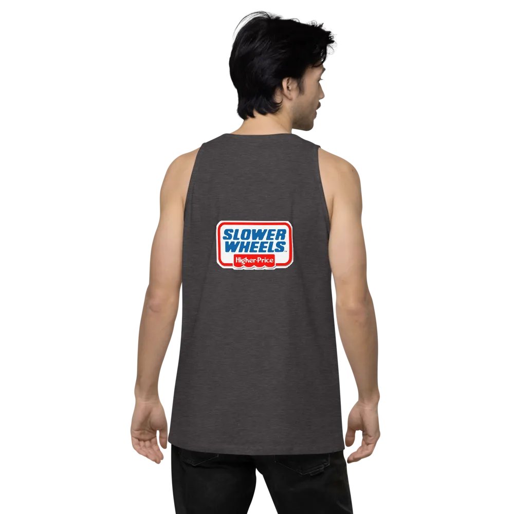SLOWER WHEELS, HIGHER PRICE UNISEX EMBROIDERED SLEEVELESS TEE product image (10)