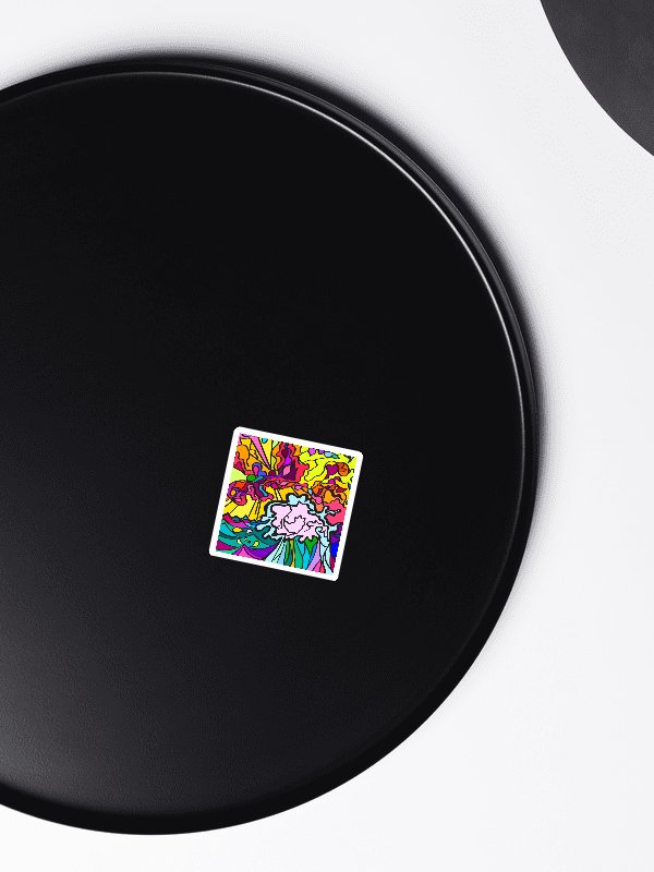 Vibrant Chaos: Die-Cut Magnet Set - Wave at Sunset product image (7)