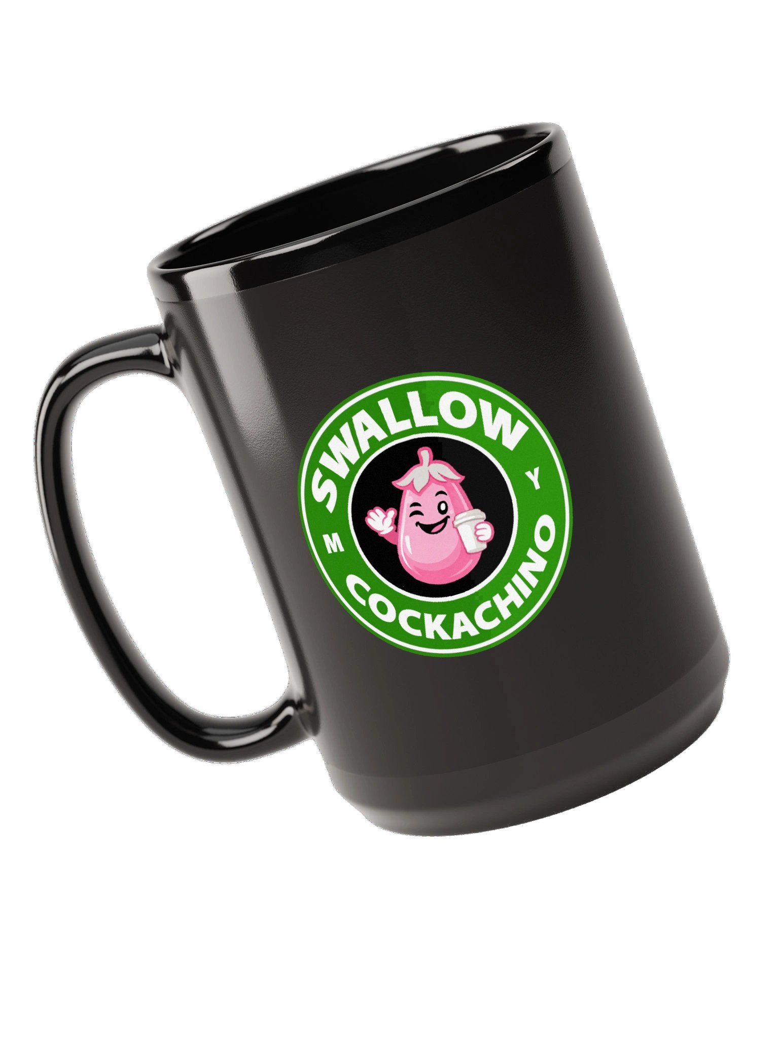 Swallow My Cockachino Mug (black) product image (5)