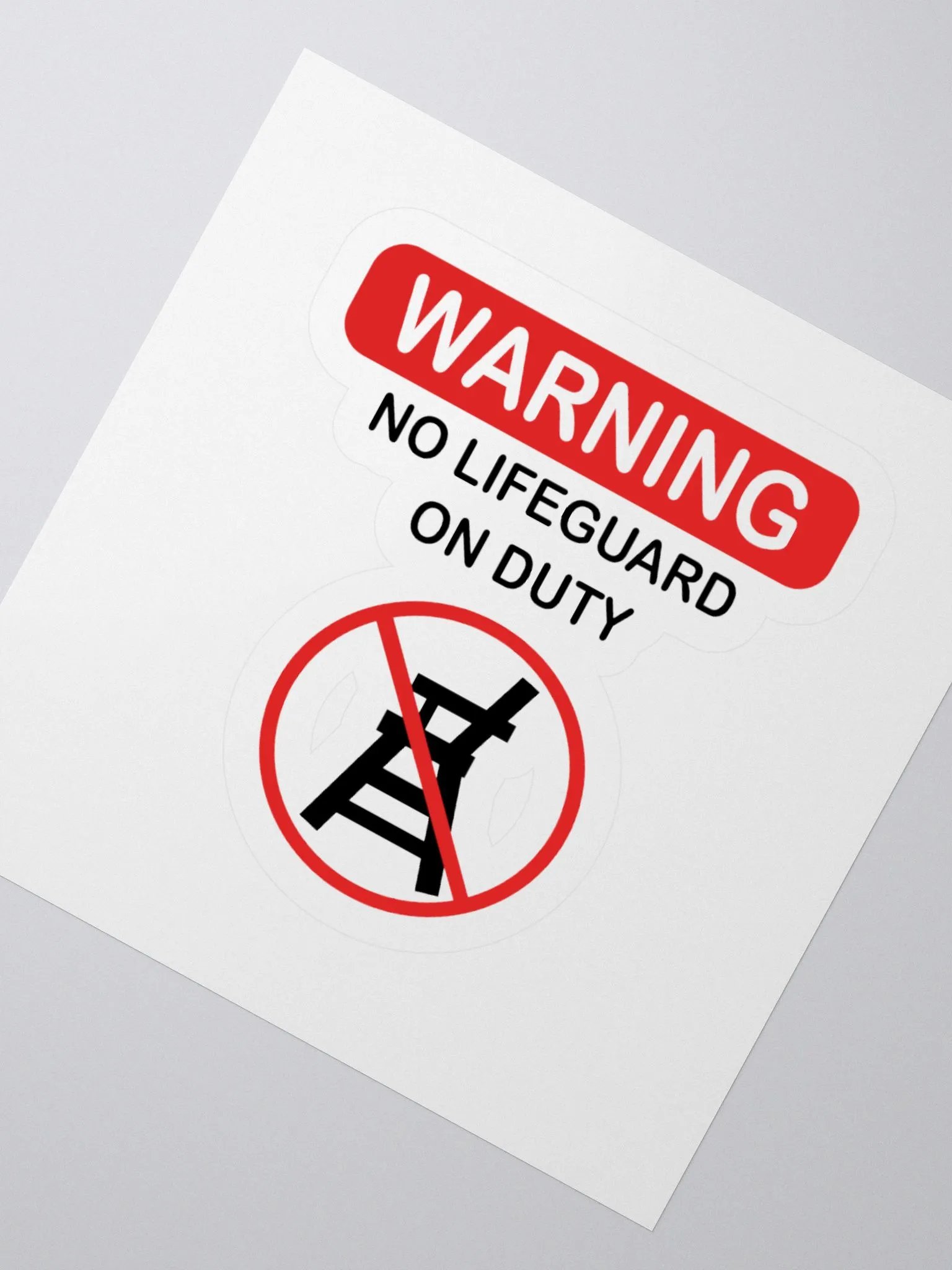 Warning Kiss Cut Stickers - For Bold Statements! product image (2)