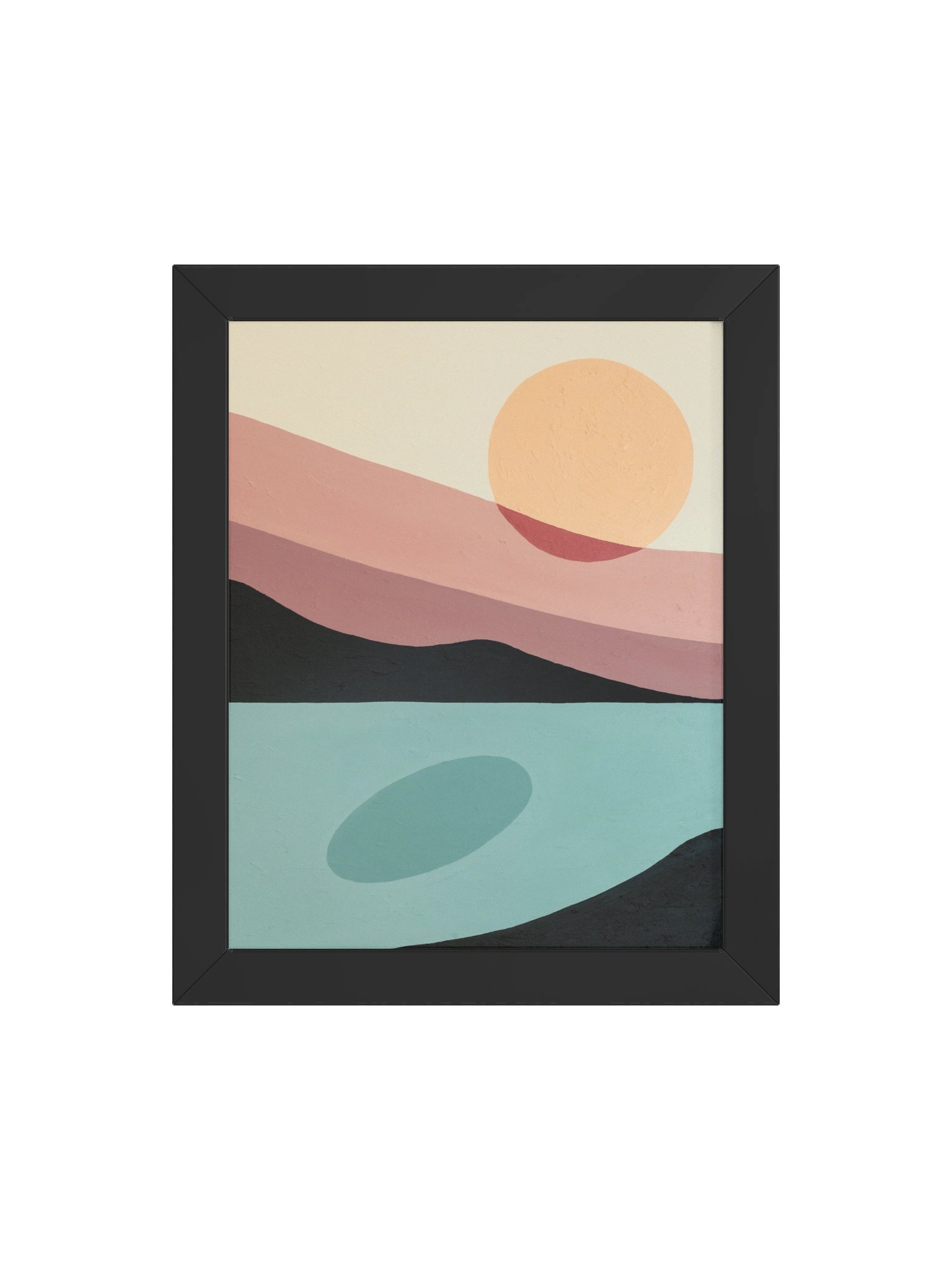 Mountain Sunset Framed Painting Print product image (4)