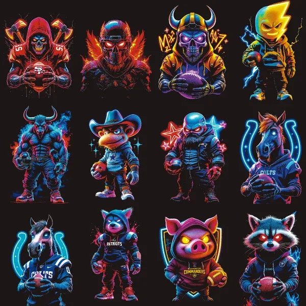 100 Dark Fantasy Mascot Graphics for Dark Apparel product image (2)