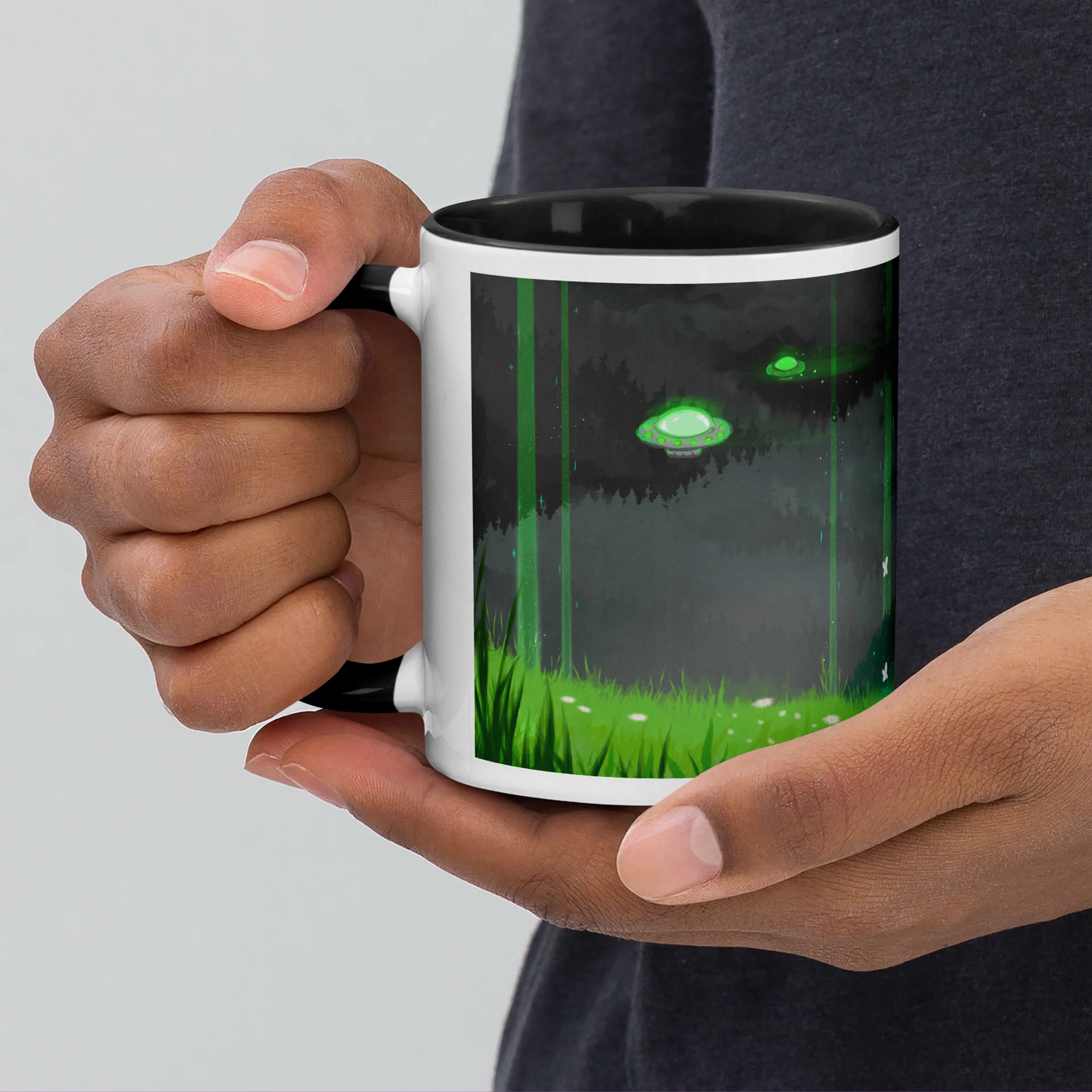 Aromantic Alien Invasion Subtle Pride Mug product image (2)