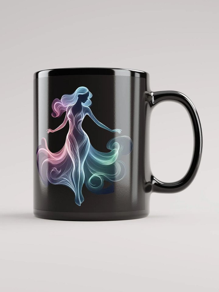 Ethereal Dance #Stylish Glossy Black Mug product image (1)