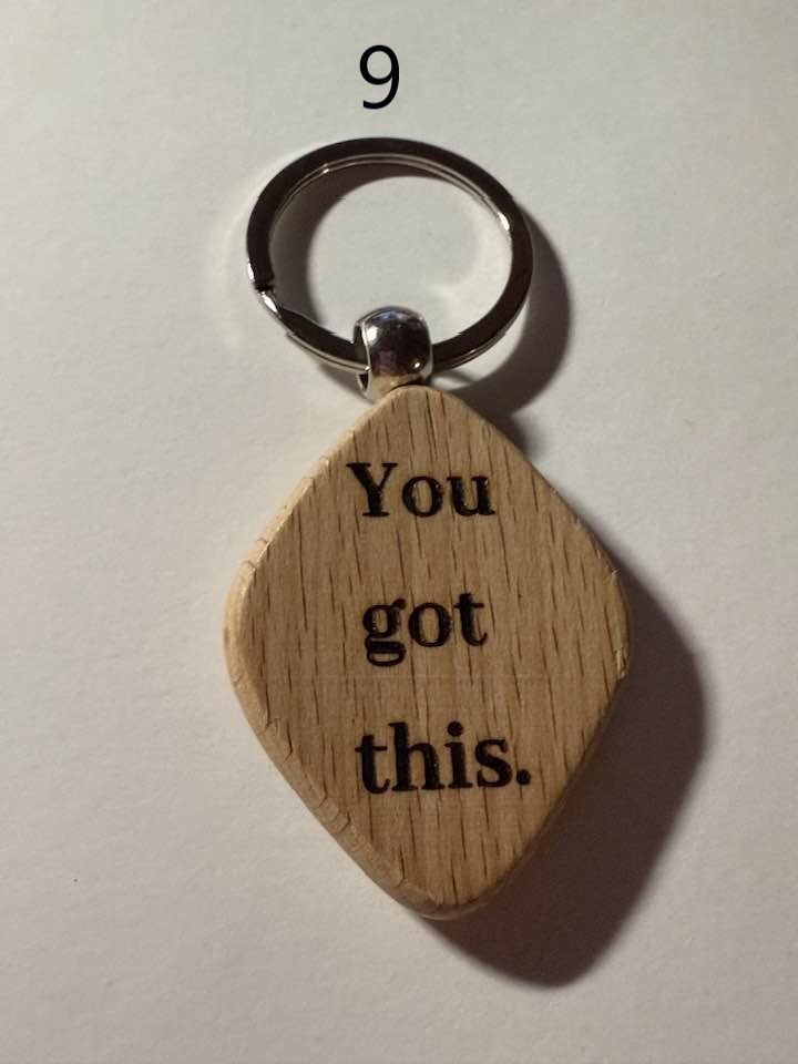 Wooden Engraved Keychains with Sayings & Quotes | Sweet, Sassy, Friendship & Love (5) product image (9)
