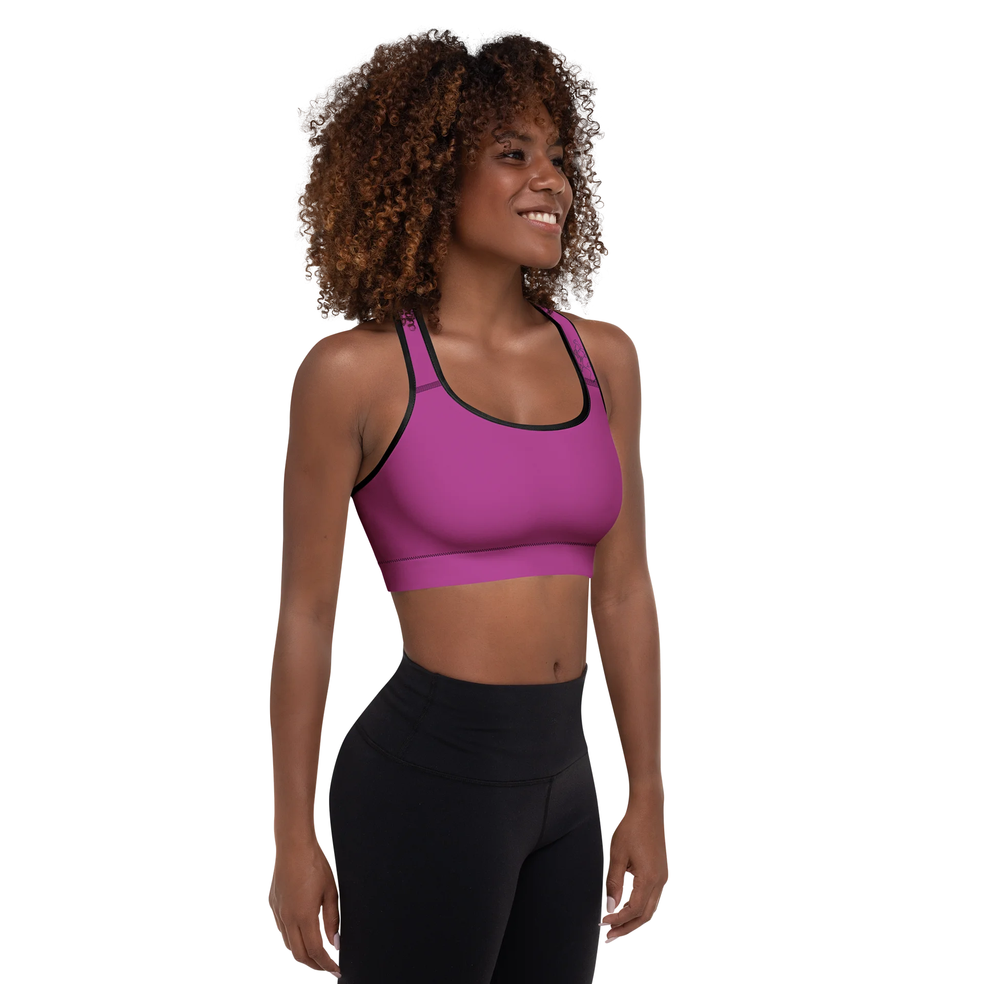 Hot Pink Rose | Padded Sports Bra product image (6)