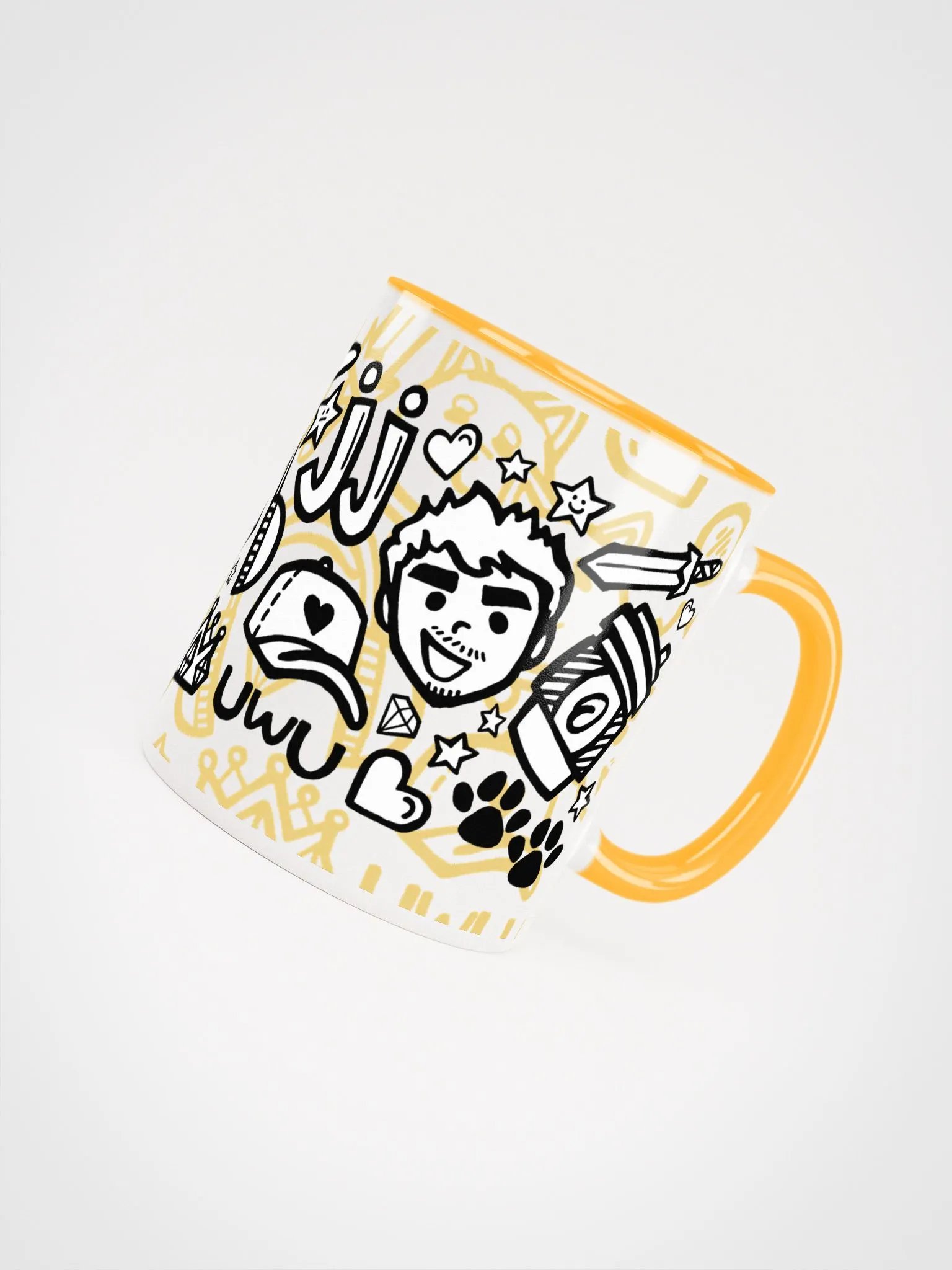 J-Doodle Mug (Sunflower) product image (1)