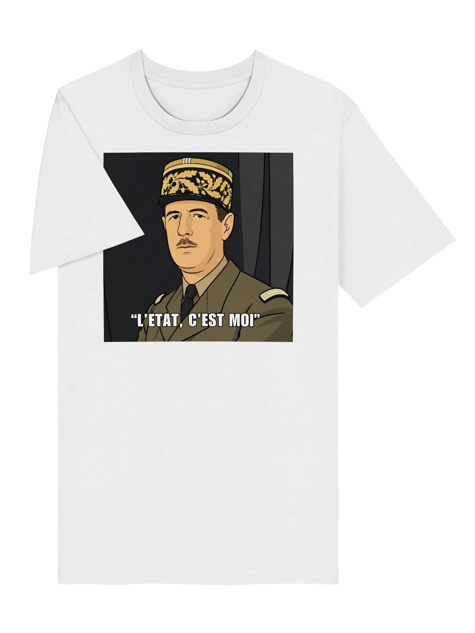 L'etat c'est moi - Charles De Gaulle (Organic unisex T-shirt) product image (7)