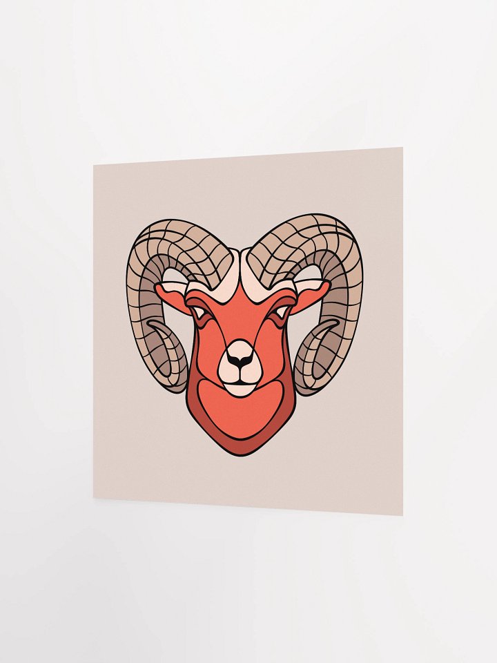 Bighorn Sheep - Square Matte Paper Poster product image (2)