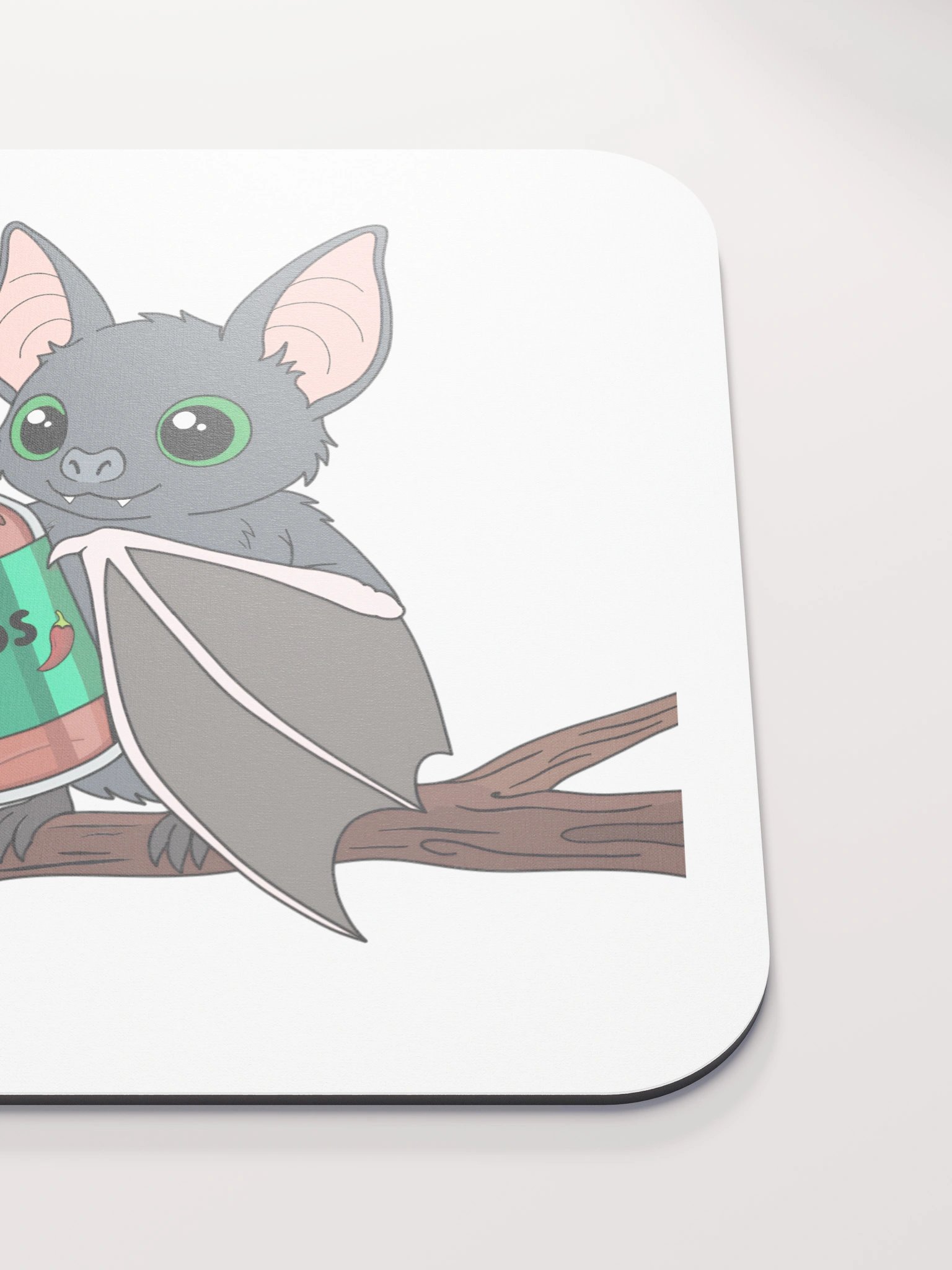Spicy Bat - White Mouse Pad product image (5)