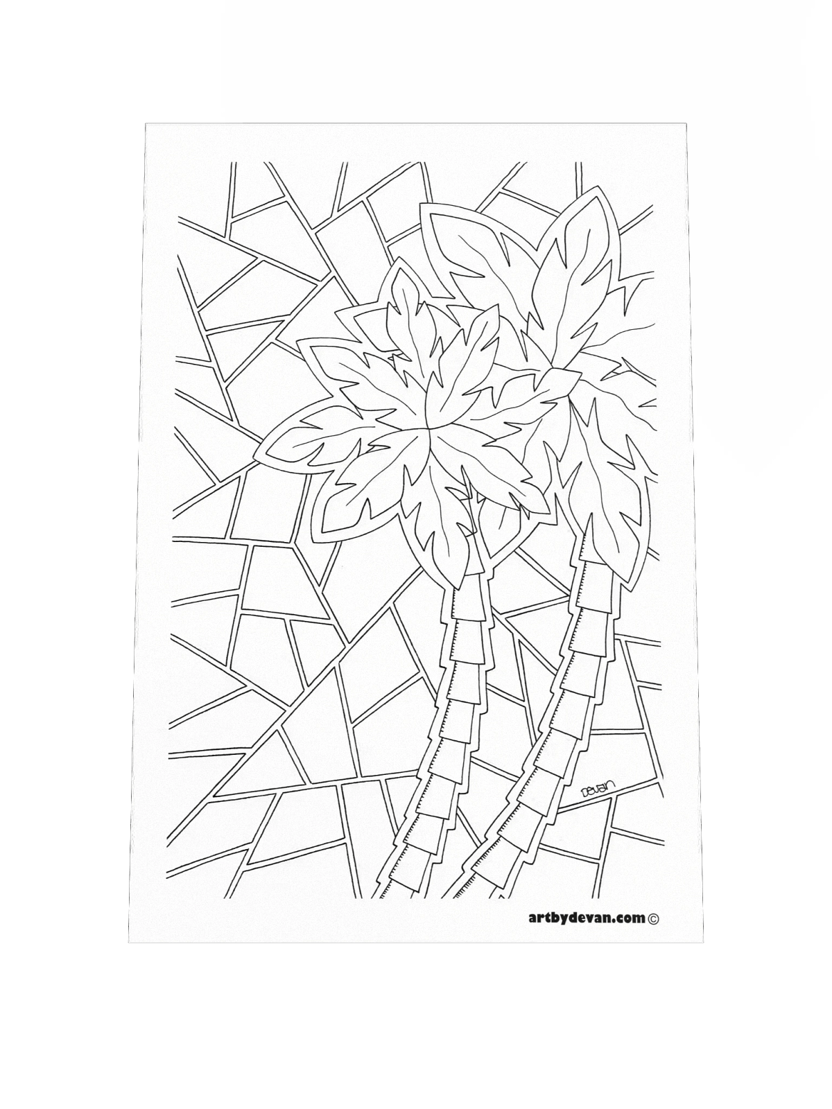 Color Your Own Art: Broken Sky | Devan the Artist