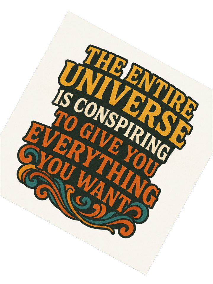 Universe is Conspiring Sticker product image (4)