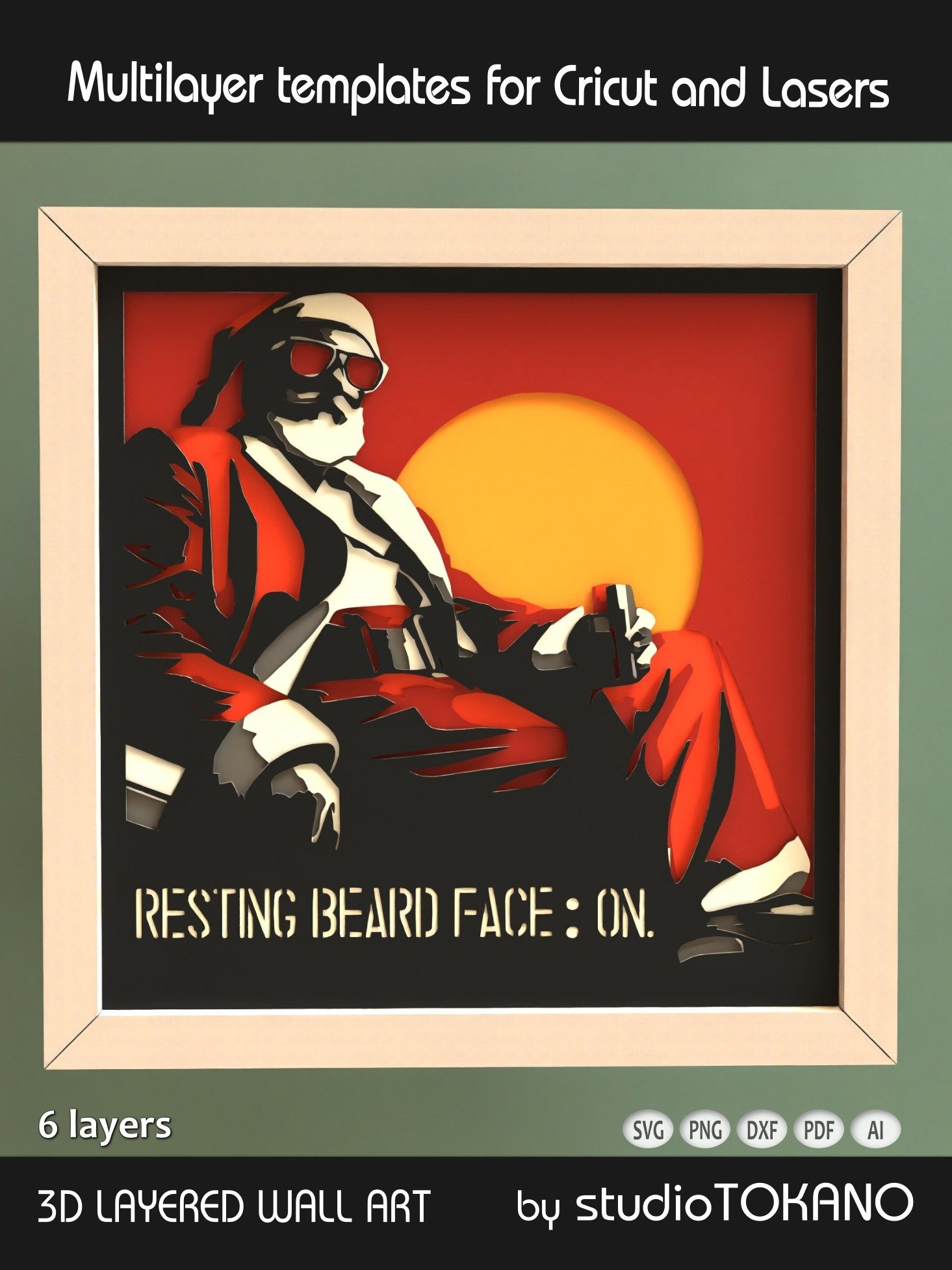 Santa Multi layered Shadowbox product image (8)