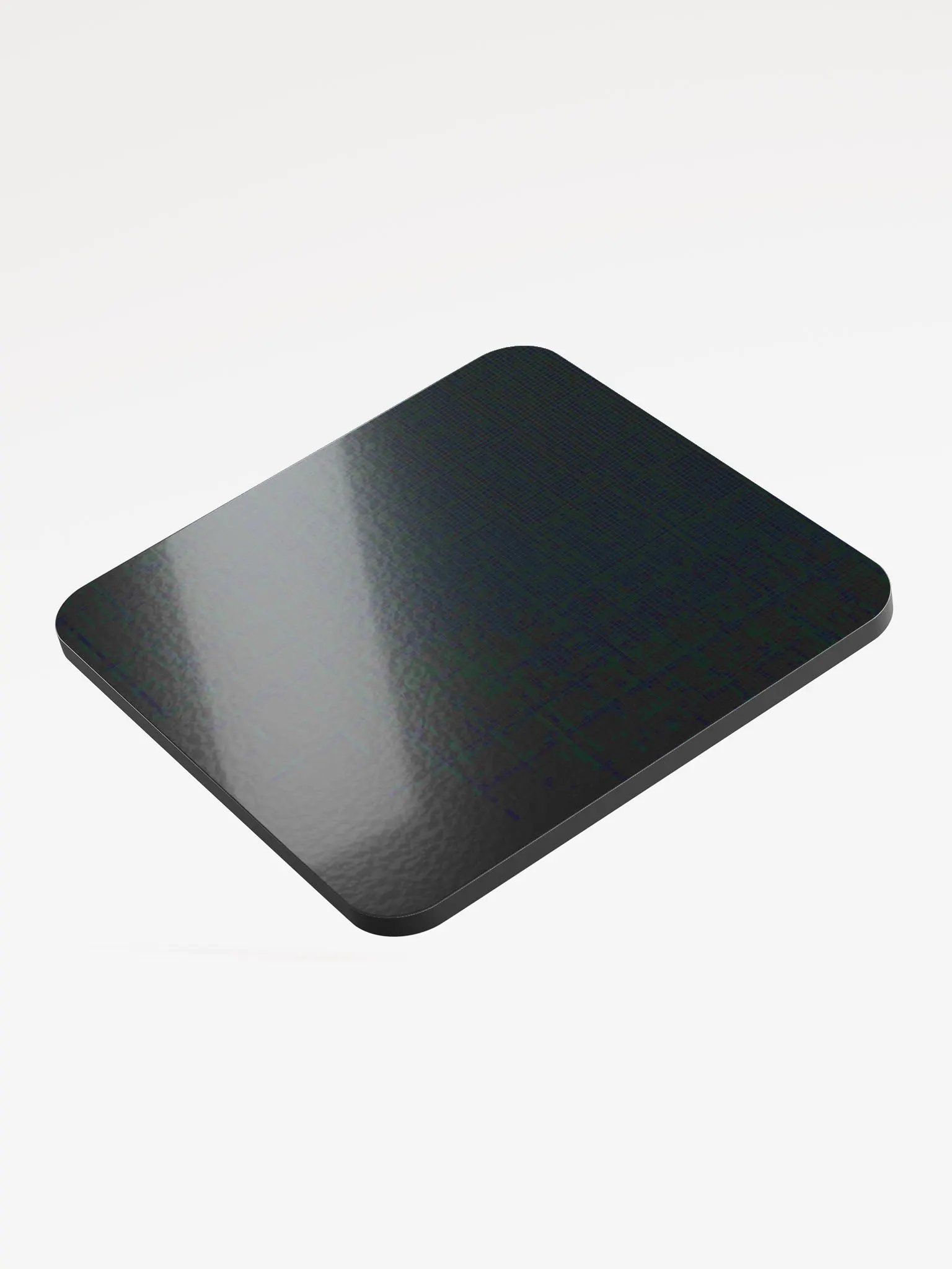 Black glossed Cork Coaster product image (3)