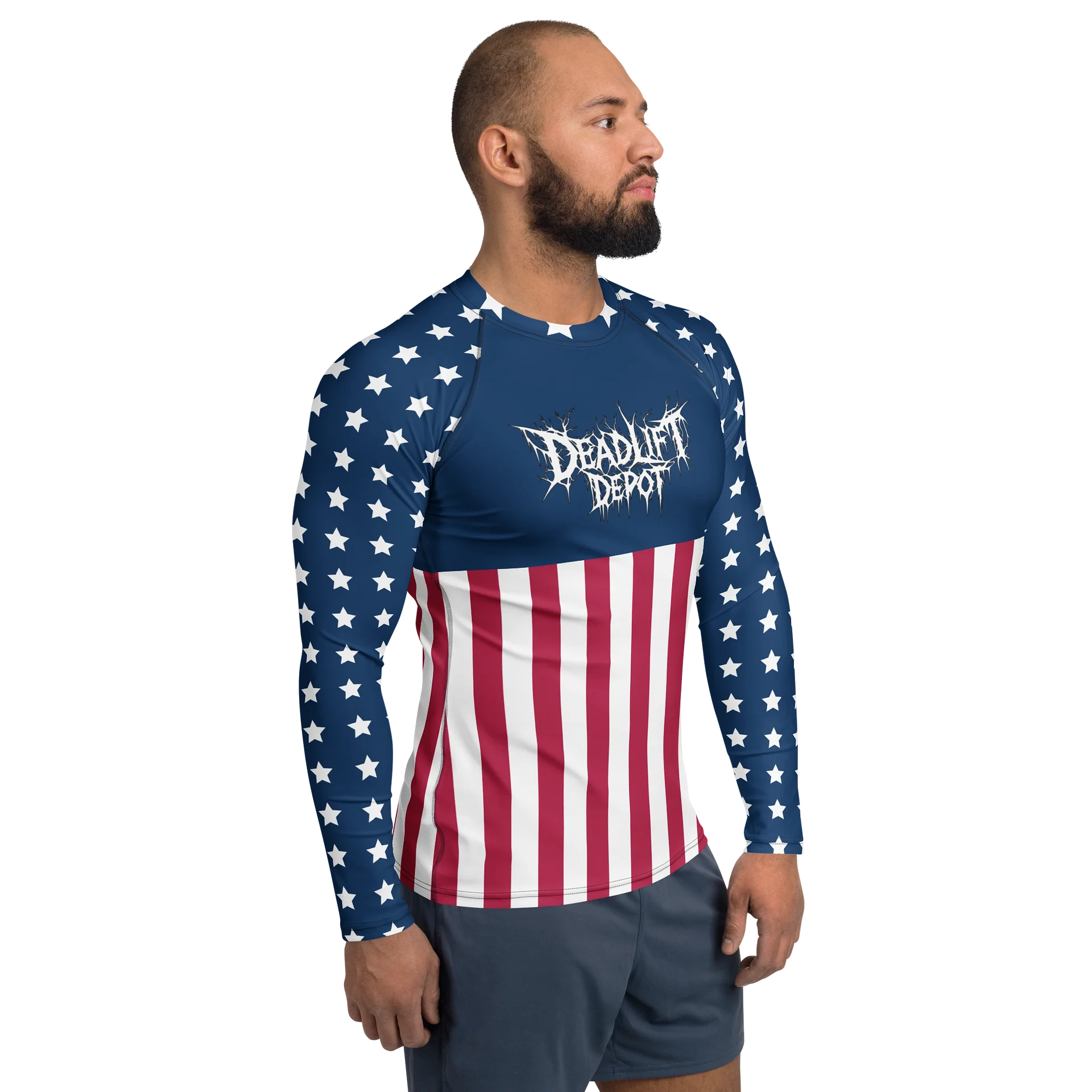 Deadlift Depot July 4th SPECIAL EDITION LONG SLEEVE COMPRESSION SHIRT product image (4)