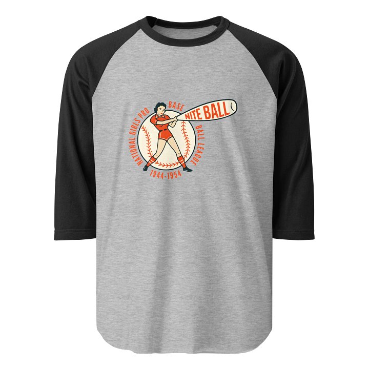 NGBL Legacy Collection Modern Nite Ball Logo Tultex Fine Jersey Raglan Tee product image (1)