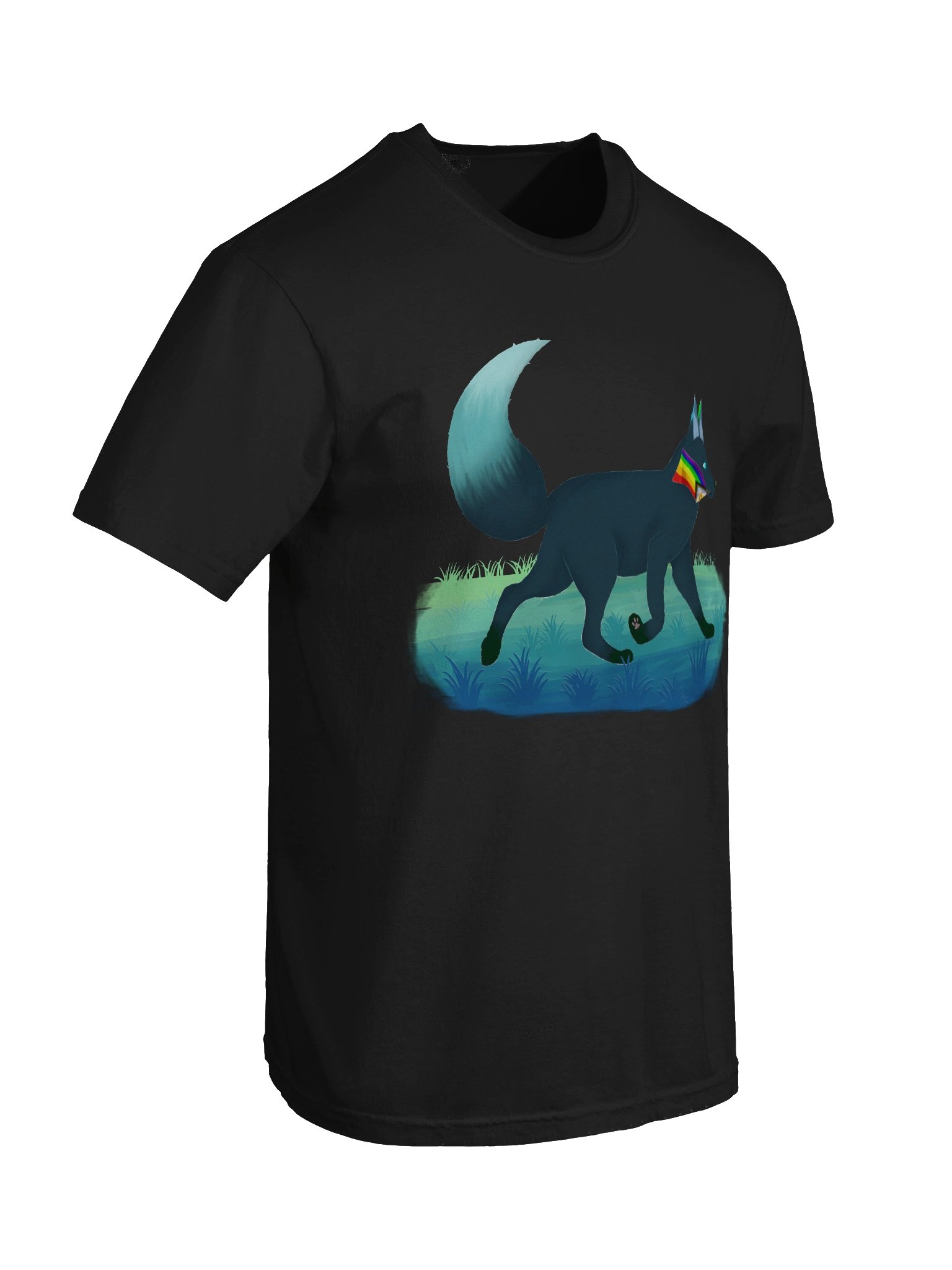 Pride Flag - Fox Pride Trot Printed TShirt product image (6)