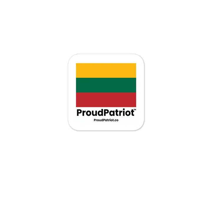 Lithuania Flag Vinyl Sticker product image (1)