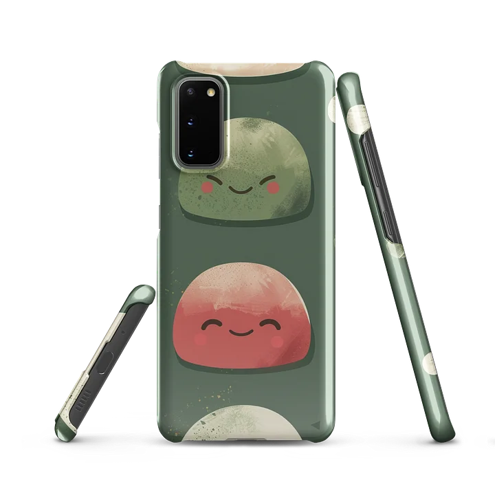 Cute Japanese Mochi Galaxy Snap Case - Kawaii Sage Green Samsung Cover product image (4)
