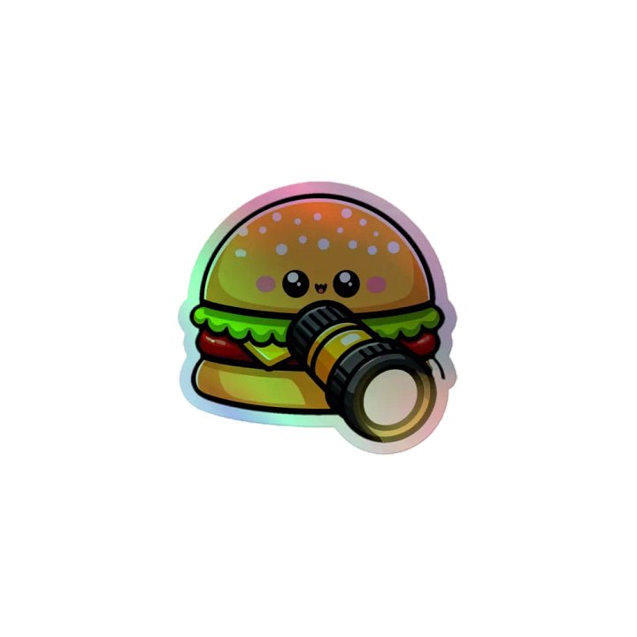 Whimsical Burger & Flashlight Sticker Set product image (1)