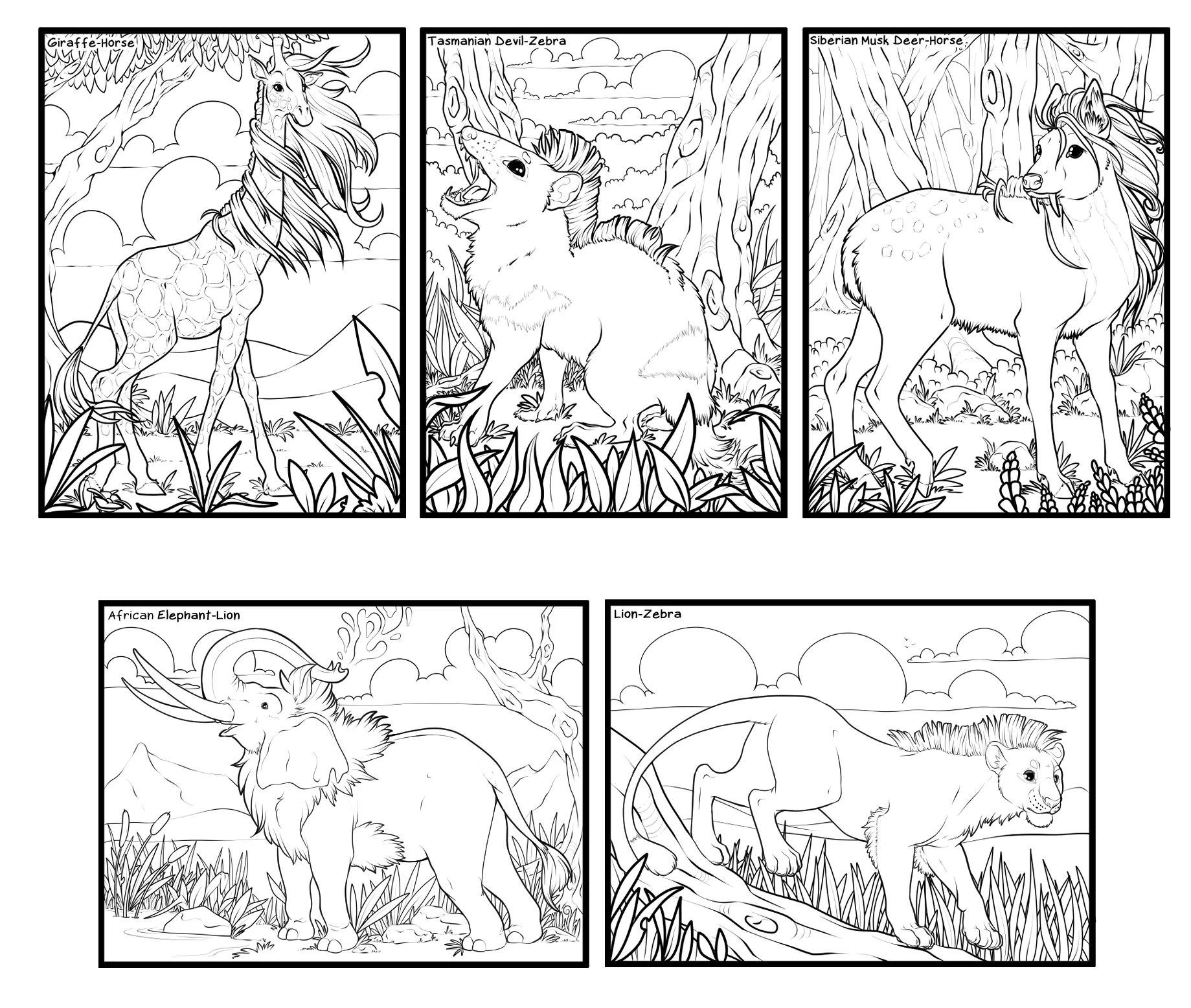 Alternate Evolution: The Mane Event Coloring Book product image (2)