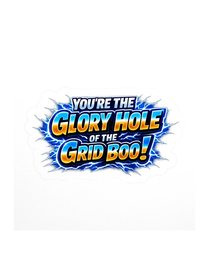 Glory Hole of the Grid 3" x 3" sticker product image (1)