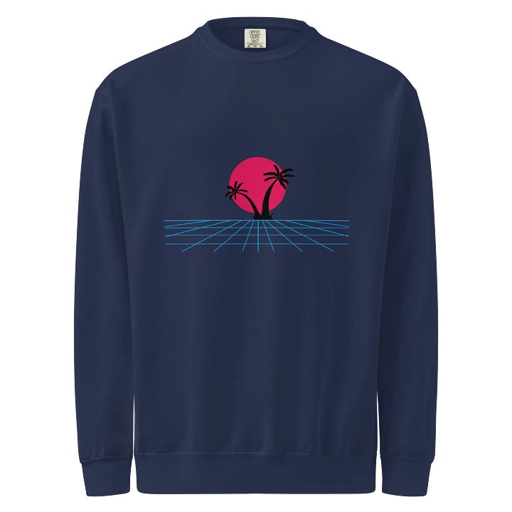 Retro Sunset Palm Trees Sweatshirt product image (1)