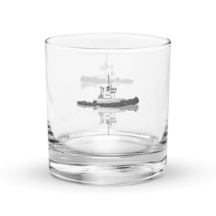 Westrac tug Rocks Glass 10.5oz product image (1)