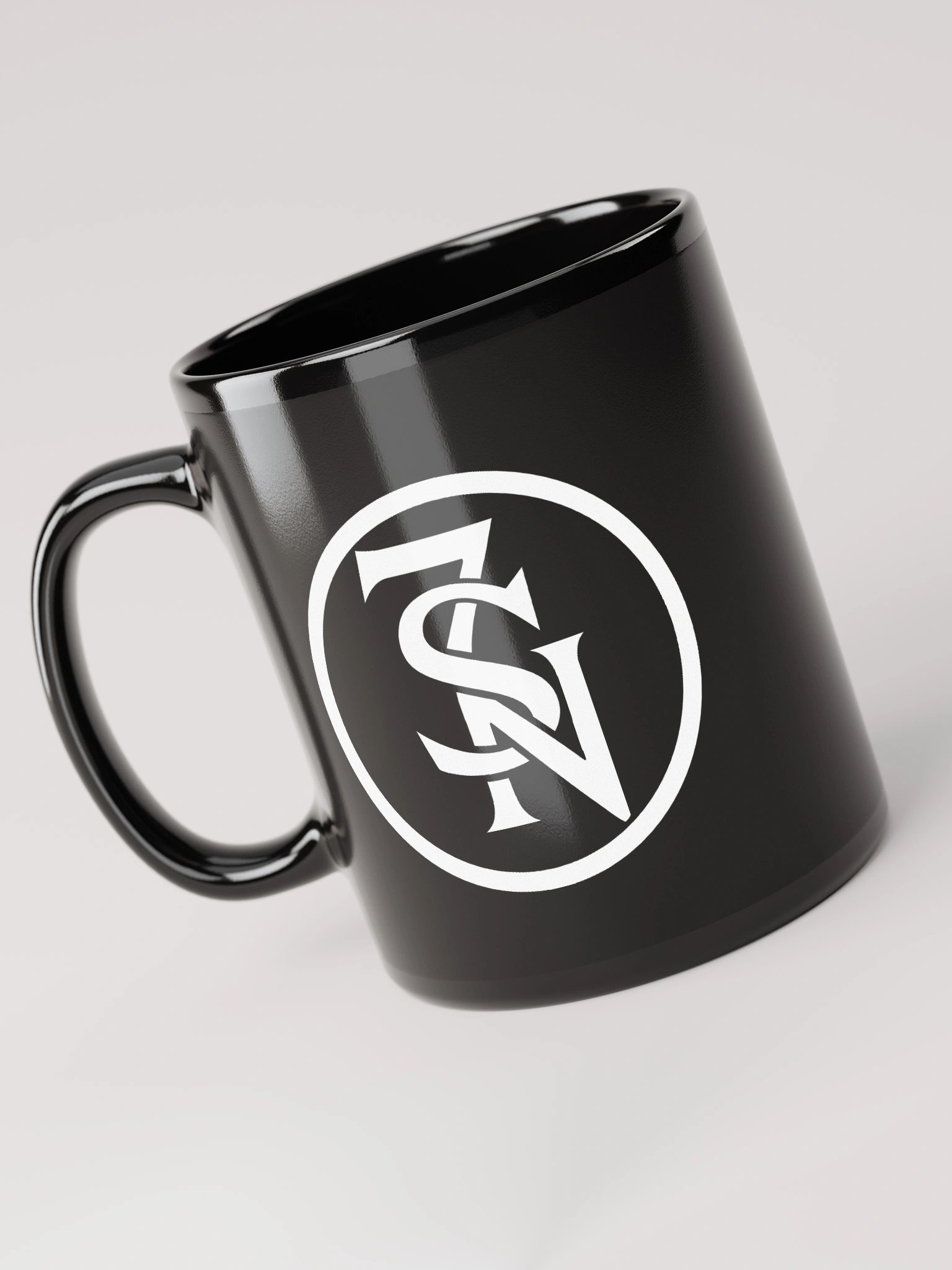 Seven Shades of Nothing White Logo on Black Glossy Mug product image (3)