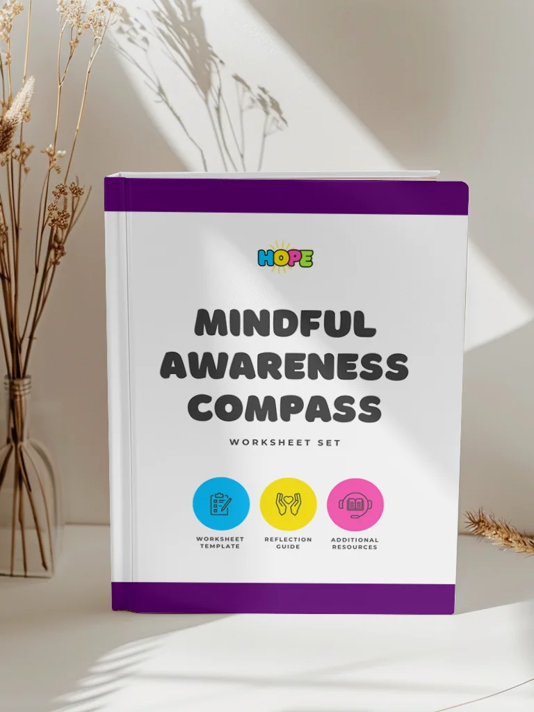 Mindful Awareness Compass: A gentle tool to help you notice, reset, and return to presence product image (3)