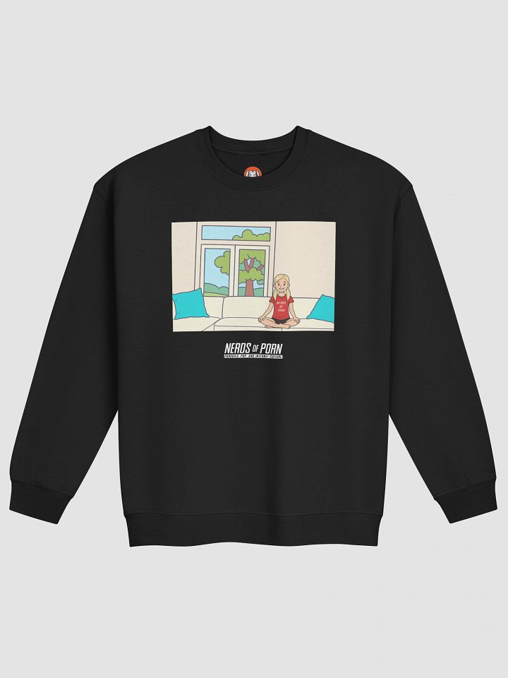 Casting Couch P*rn Meme Sweater (black) product image (1)