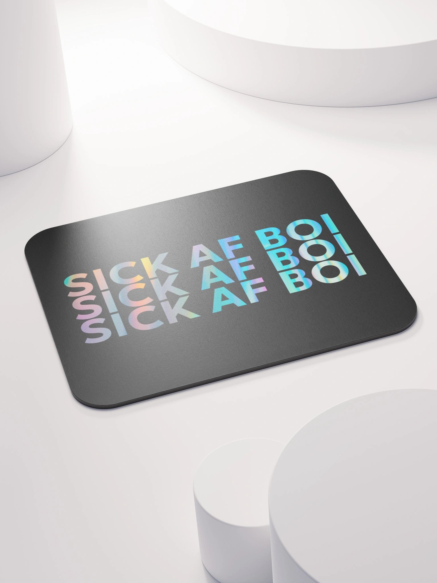 Sick AF Boi Mousepad | Runesy Merch Collection | Classic Mousepad product image (4)