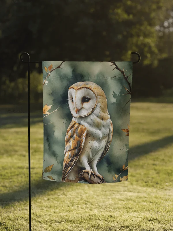 Barn Owl Garden Flag product image (1)