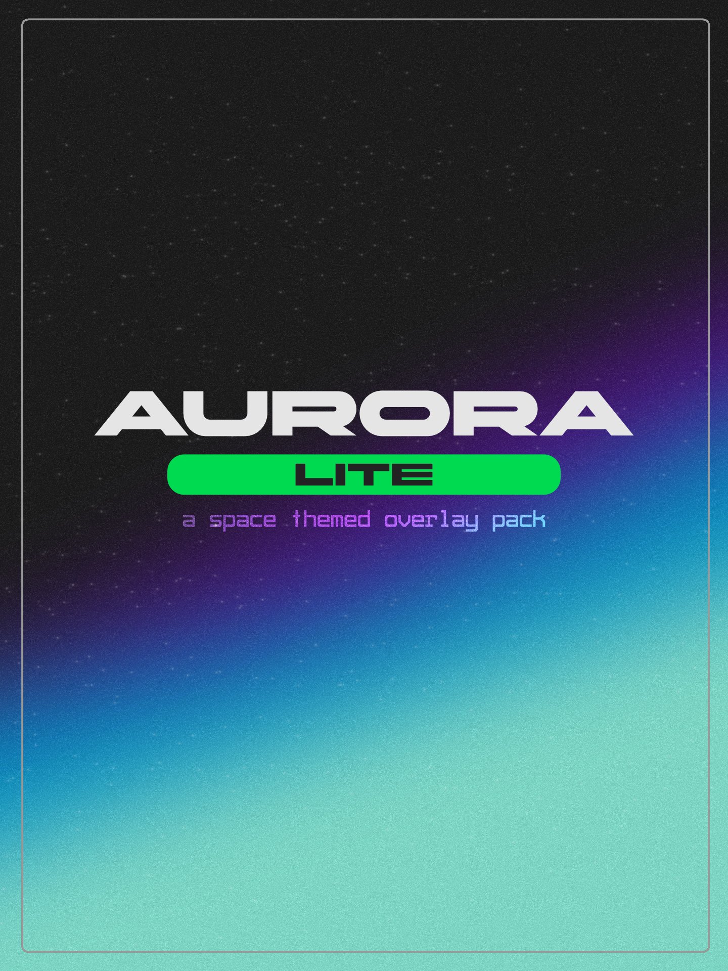 AURORA Lite - FREE Static Stream Overlay product image (1)