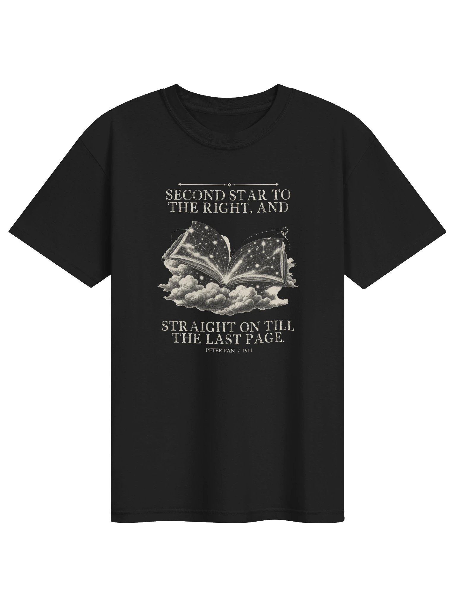Second Star Right Straight On Till Last -- Peter Pan Tee (Dark) product image (1)