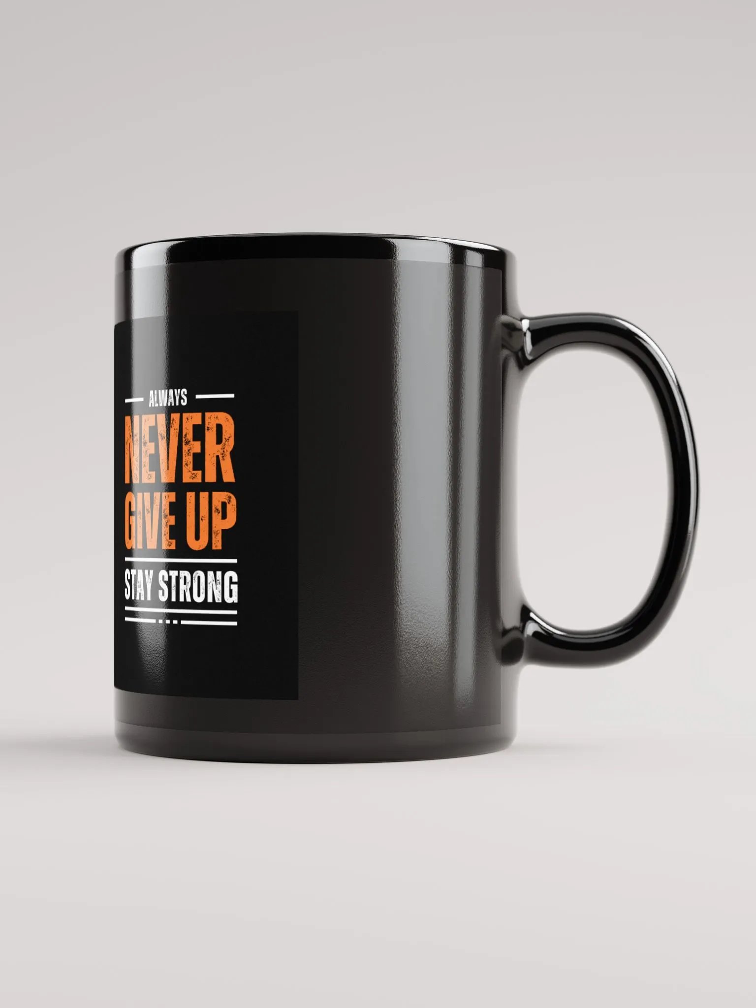 Never give up Mug product image (2)