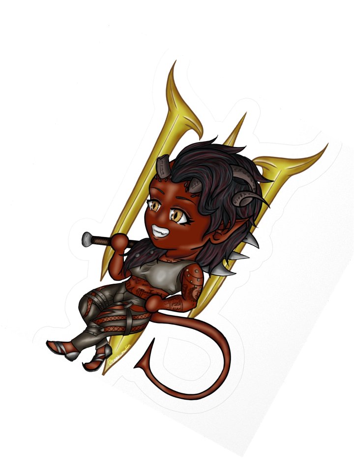 Chib Fiery Fiend Sticker product image (2)