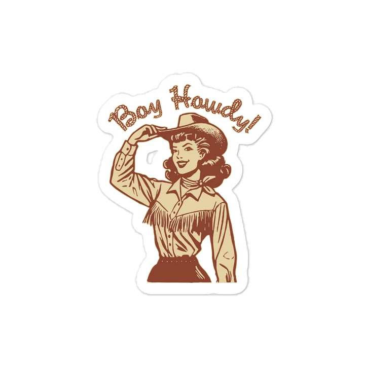 Boy Howdy Cowgirl Vinyl Decal product image (1)
