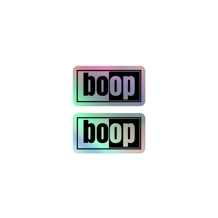 Holo boop stickers (2 pack) product image (1)