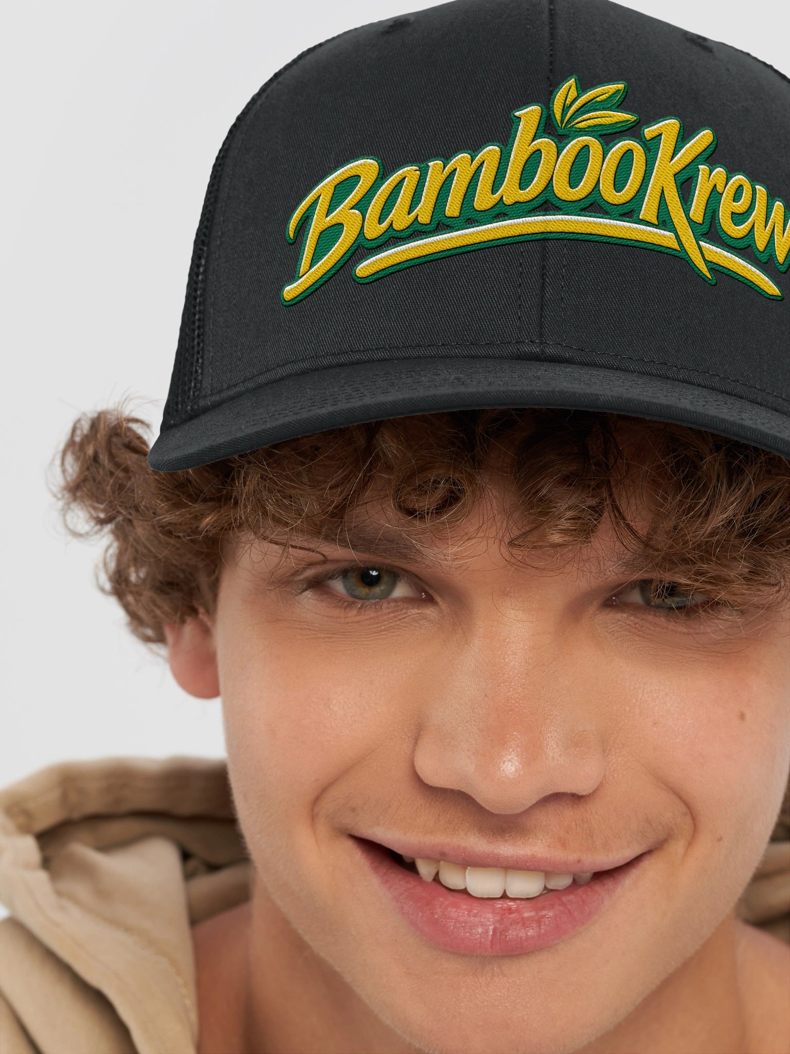 Bamboo Krew Leaf Trucker Hat product image (16)